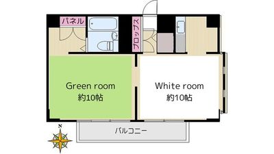 コンセプトの違う2部屋で撮影/収録やパーティーをお楽しみください。 - YUSHIMA STUDIO 701 YUSHIMA STUDIO　|　自然光◎南向き撮影スタジオの間取り図