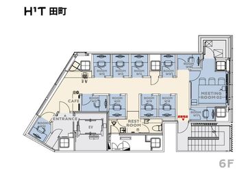 H¹T田町 ROOM W 12(6階)の間取り図