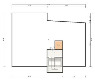 屋上の間取り図です。 - 高槻初！屋上レンタルスペース　(株)サンワコーポレーション 屋上レンタルスペースの間取り図