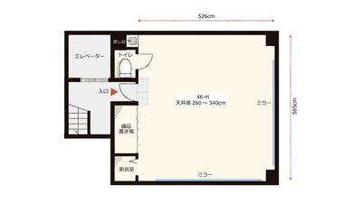 レンタルスタジオAivic大塚の間取り図