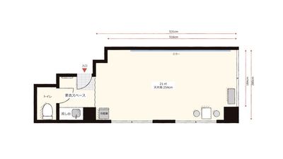 レンタルスタジオAivic渋谷道玄坂の間取り図