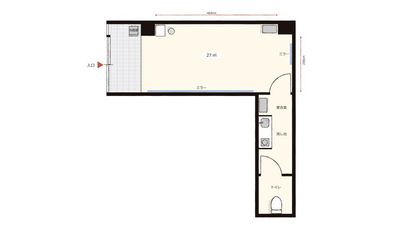 レンタルスタジオAivic神田の間取り図