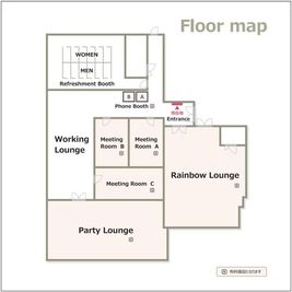 いいオフィス芝浦byヨコソーレインボータワー いいオフィス芝浦　12名用会議室-Meeting Room C-の間取り図