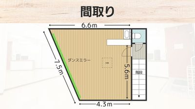 長田スタジオ（旧名 和らぼ長田スタジオ） 長田スタジオの間取り図