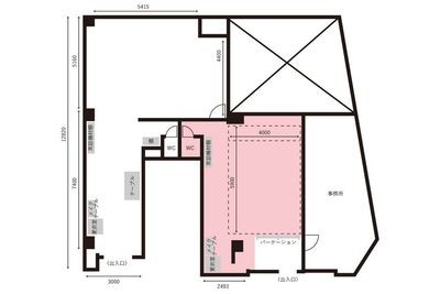 レンタルスタジオキッカ レンタルスタジオキッカ 白ホリスタジオの間取り図