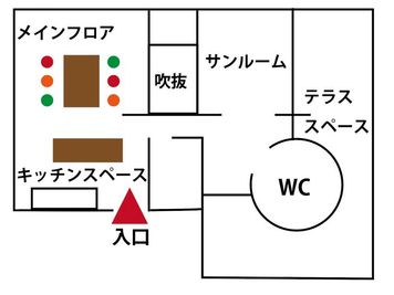 レンタルスペース「Cotton76」 キッチン付レンタルスペースの間取り図