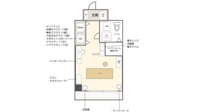間取り図 - レンタルサロン moka 藤沢 藤沢駅徒歩3分！新規オープンのレンタルサロン moka 藤沢の間取り図