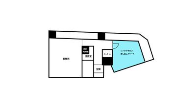 Style & Story Salon / 渋谷徒歩3分のサロン シンプルなサロン。お得な割引ありの間取り図