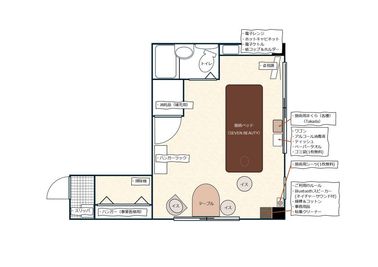 《Beauty Salon》ととるん 新大阪店 【新大阪から徒歩３分！】レンタルサロン ととるんの間取り図