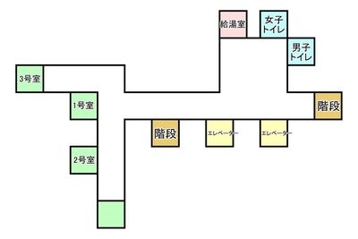 ヴァリエンテフォーラム恵比寿　貸会議室 2号室の間取り図