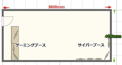 スタジオベース　せんびるスタジオ せんびる5号館地下1階B122号室：黒スタジオの間取り図