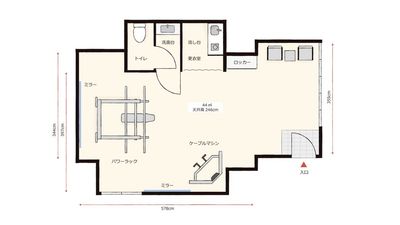 レンタルジムAivic池袋東口1号店の間取り図