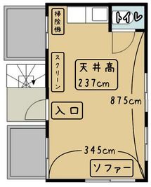高田馬場の会議室 貸し会議室/レンタルスペースの間取り図