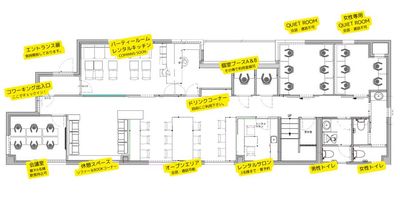 地域最大級の多目的レンタルスペース - VIVA　KAWASAKI VIVA ROOMの間取り図