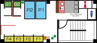 【ONLY ONE TIME】 オンリーワンタイムオフィスG2の間取り図