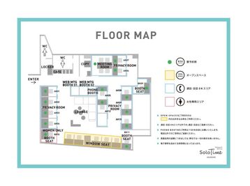 SoloTime 赤羽 ROOM AK04（1名用完全個室）の間取り図