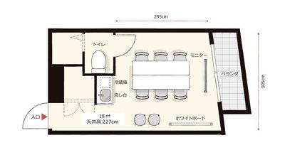 貸会議室Aivic渋谷の間取り図