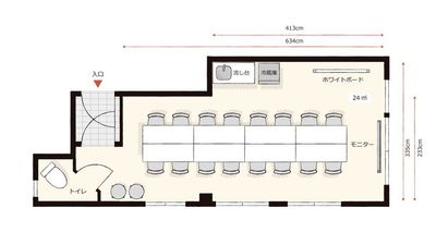 貸会議室Aivic池袋西口の間取り図