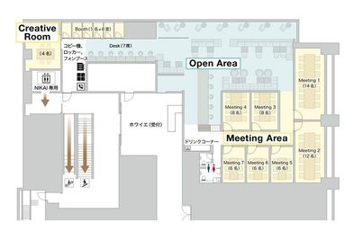 Ｍeeting ３
※Open Areaは、ご利用対象外です。 - NIKAI Flex Ｍeeting ３の間取り図