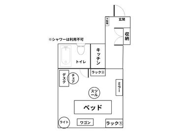 レンタルサロンEllie自由が丘 レンタルサロンEllie自由が丘（エリー）の間取り図