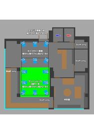 スタジオ間取り図 - 森三平スタジオ バーチャルスタジオの間取り図