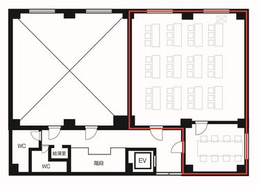 シブテナスペース 渋谷貸会議室 宇田川町ビルディング シブテナスペース 渋谷会議室 宇田川ビルディング（4F）の間取り図