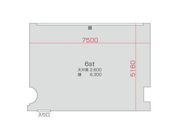 西葛西 レンタルスタジオ STUDIO BUZZ 6stの間取り図