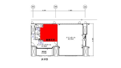 ヒーロー幼児園　阿佐ヶ谷校 子供の遊び場・運動や音楽など各イベントでも使えるミニホールの間取り図