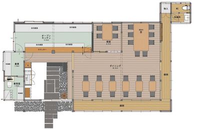 宇野邸 レンタルスペースの間取り図
