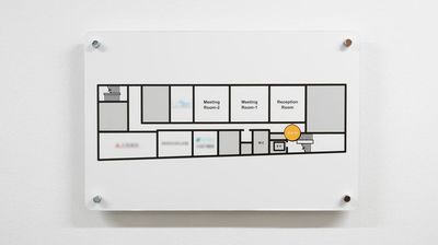 Meeting Room-2：第二会議室を使用します。(エレベーター、男女別トイレあり) - ミヤケインダストリー会議室 第二会議室 (貸会議室/セミナー会場)の間取り図