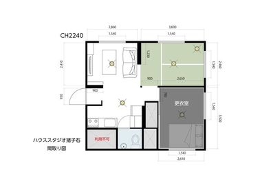ハウススタジオ猪子石の間取り図