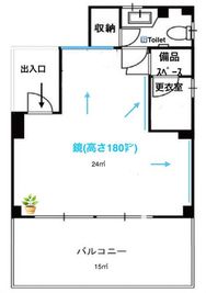 レンタルスタジオCoCoRoSmile枚方店 京阪樟葉駅近🚶ダンス＆ヨガスタジオCoCoRoSmile枚方店の間取り図