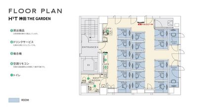 H¹T神田 THE GARDEN ROOM W 06の間取り図