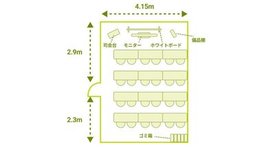 FEEEP立川店 FEEEP 立川店イベントスペースA｜着席可能人数24名様の間取り図