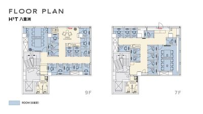 H¹T八重洲 ROOM W 19（7F）の間取り図
