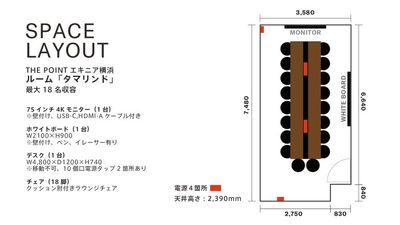THE POINT エキニア横浜 ルーム『タマリンド』の間取り図