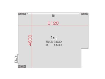 BUZZ STUDIO 南越谷店 BUZZ南越谷店　1stの間取り図
