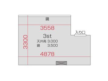 BUZZ STUDIO 南越谷店 BUZZ南越谷店　3stの間取り図