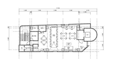 最大30名程度利用可能。トイレは男女別です。 - SPOT中之島 フェスティバルタワーサイド 中之島フェスティバルタワー隣接のデザイナーズレンタルスペースの間取り図