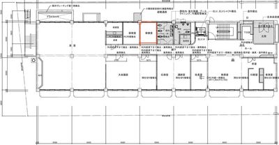 1階保健室の間取り図
 - 学校跡地の飯田橋でっかいレンタルスペース 保健室｜飯田橋駅徒歩2分学校跡地のレンタルスペースの間取り図