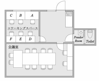 レンタルスペースＤａｉＤｏＡＮＮＥＸ  貸し会議室の間取り図