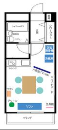 カジュアルスポット横浜台町 会議・長時間作業に最適の間取り図