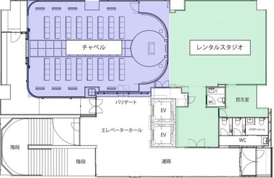 フロア全体 - フォトスタジオ マッシュアップ ラグジュアリーの間取り図