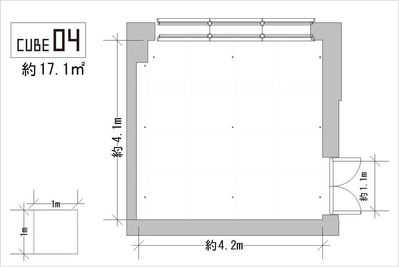 扇町ミュージアムキューブ 扇町ミュージアムキューブ CUBE04の間取り図