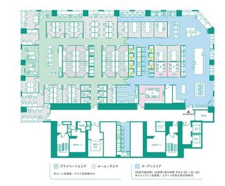 WAW日本橋フロアマップ - WAW日本橋 日本橋駅地下直結　商談や打ち合わせに最適な8名様用 「会議室C」の間取り図