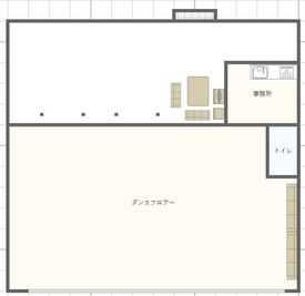 間取り図 - ダンスファッションつちやの間取り図