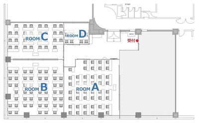 部屋見取り図 - meeting base つどい　新宿 room Aの間取り図