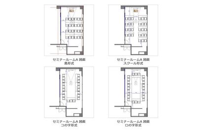 秋葉原駅前会議室 セミナールームAの間取り図