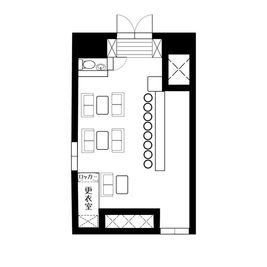間取り図です。 - レンタルスペース＆スタジオ＆カフェ【DOLCE 】高田馬場店の間取り図