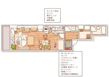 Moff room《名古屋店》 ＼NEW OPEN🎊／1〜18名様用ママ会向けスペース🧸の間取り図